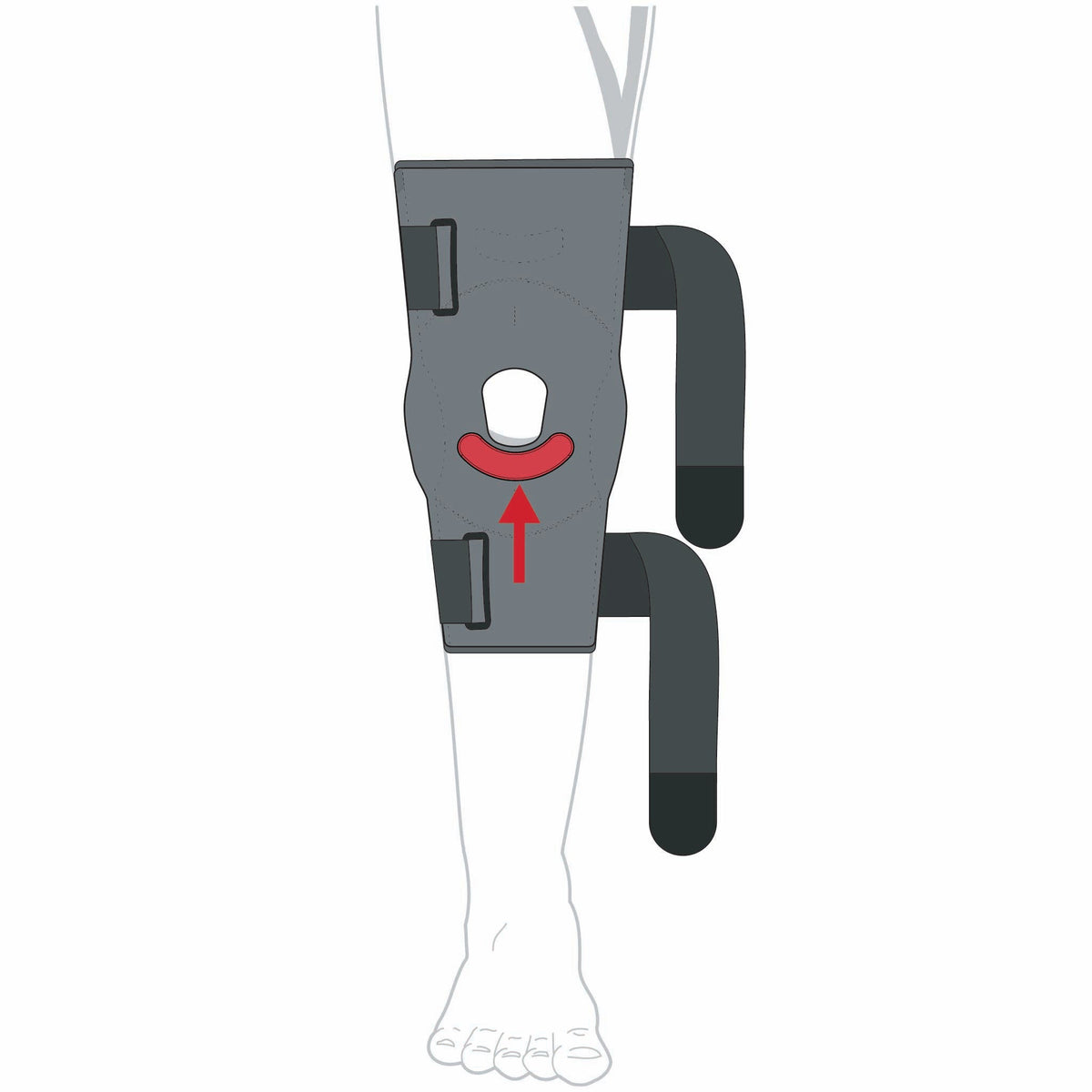 Hinged Inferior Patella Stabilizer – Adjustable Patellar Support Brace