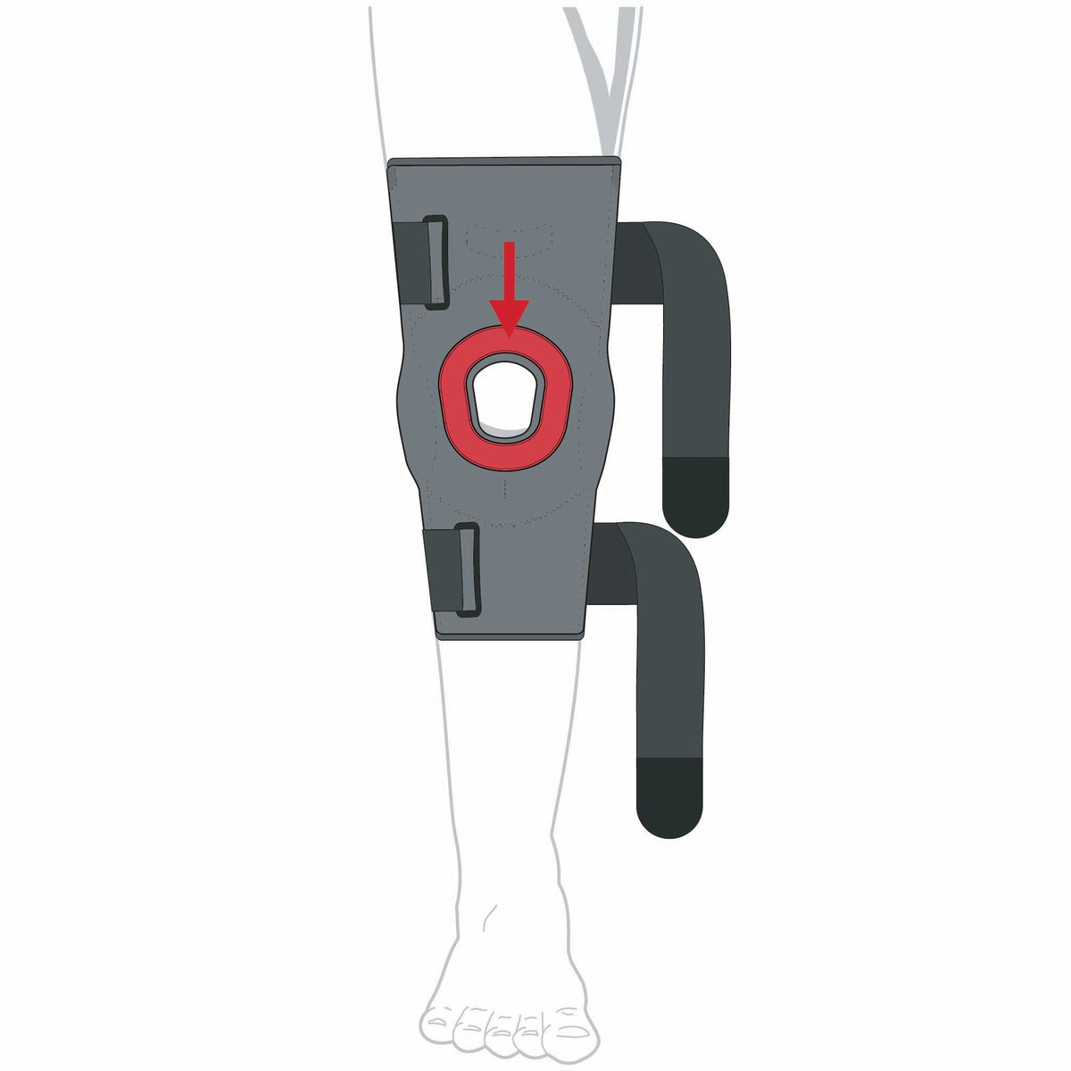 Hinged Donut Patella Stabilizer – Adjustable Patellar Tracking Support