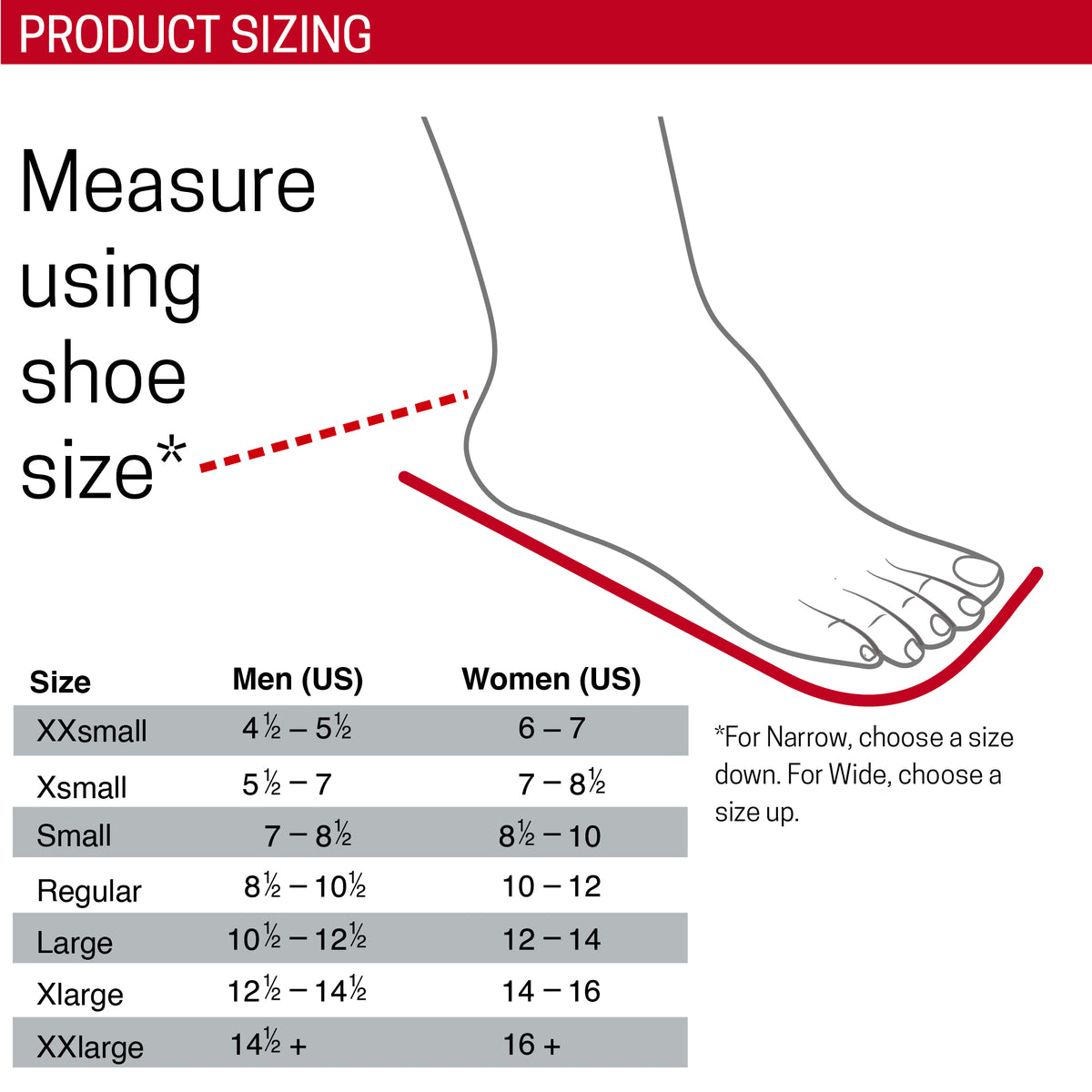 Speed Lacer® Ankle Orthosis – Fast-Apply Lace-Up Ankle Brace with Heel Lock size guide
