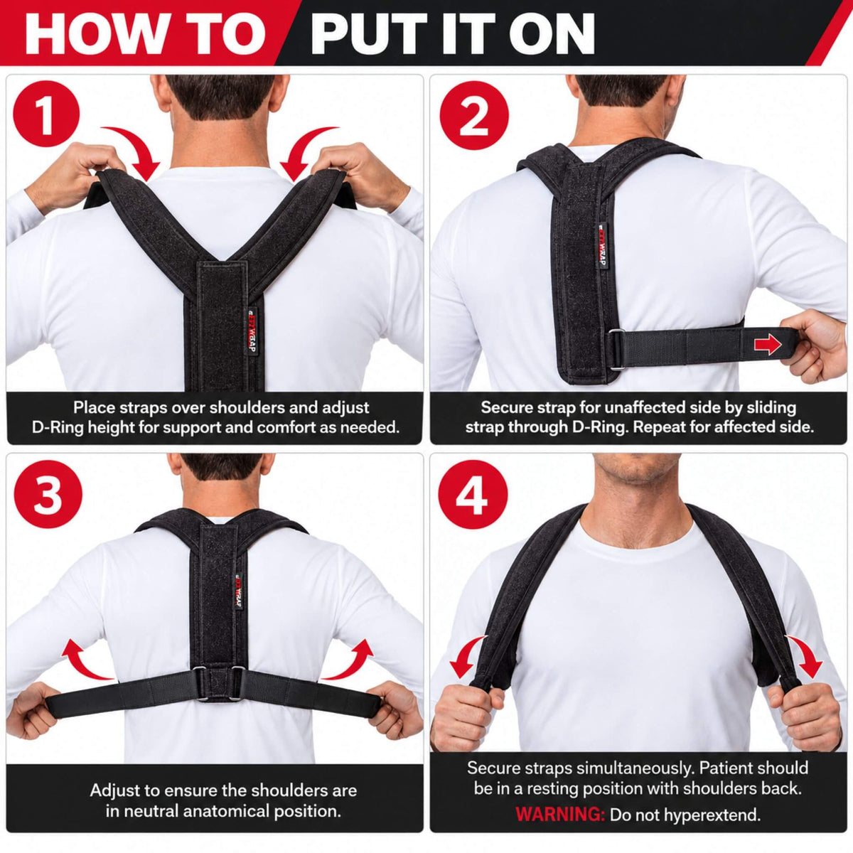 Clavicle Brace & Posture Corrector – Adjustable Figure 8 Support