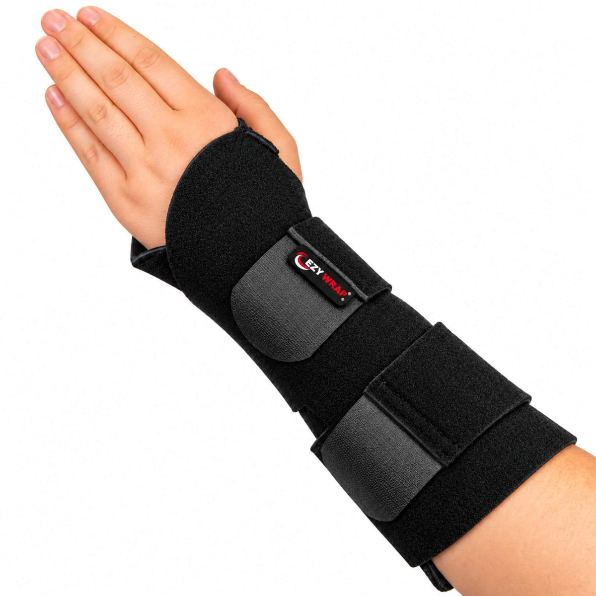 Jonah long wrist brace for left hand with adjustable straps for wrist support and stabilization