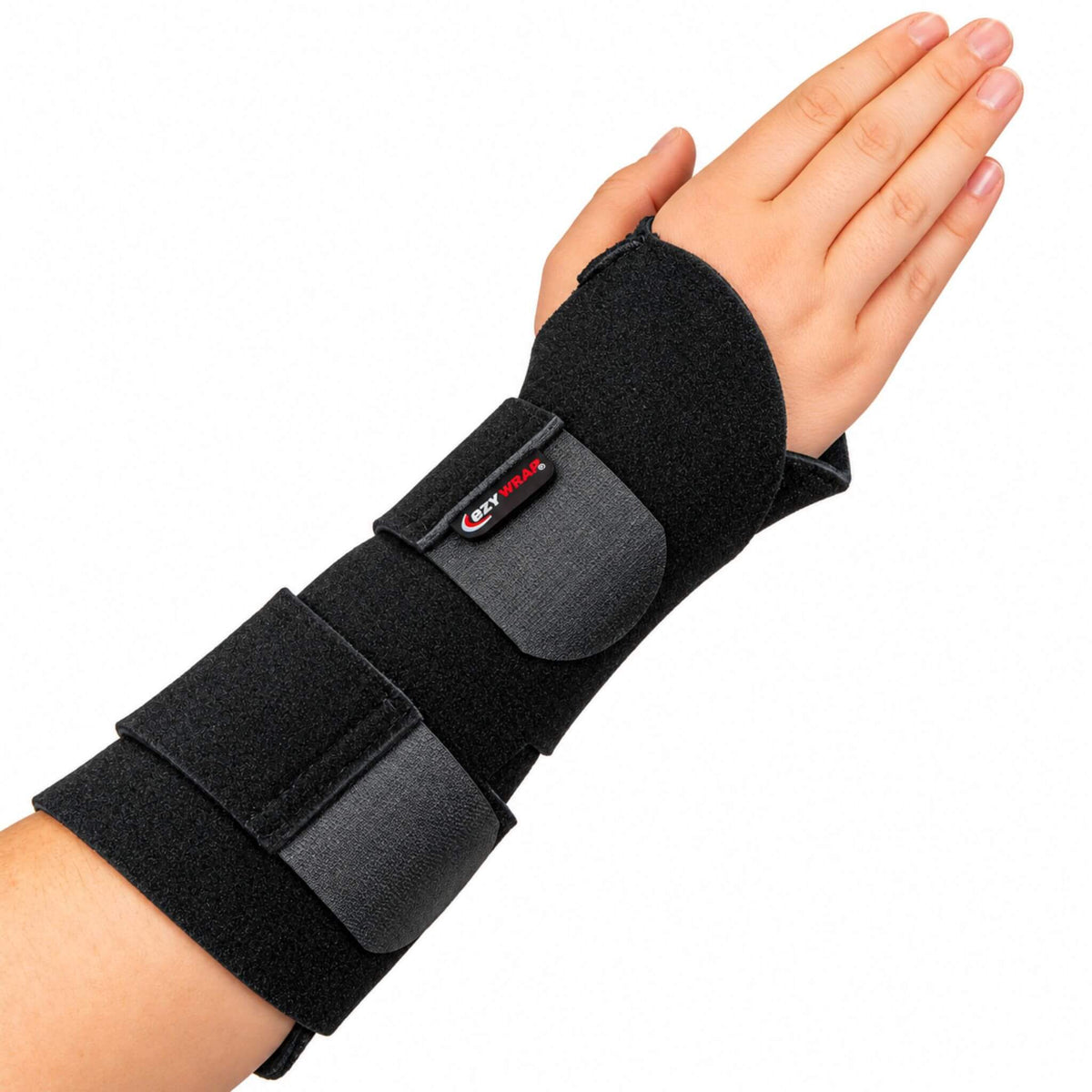 Jonah long wrist brace for right hand with adjustable straps for wrist support and stabilization