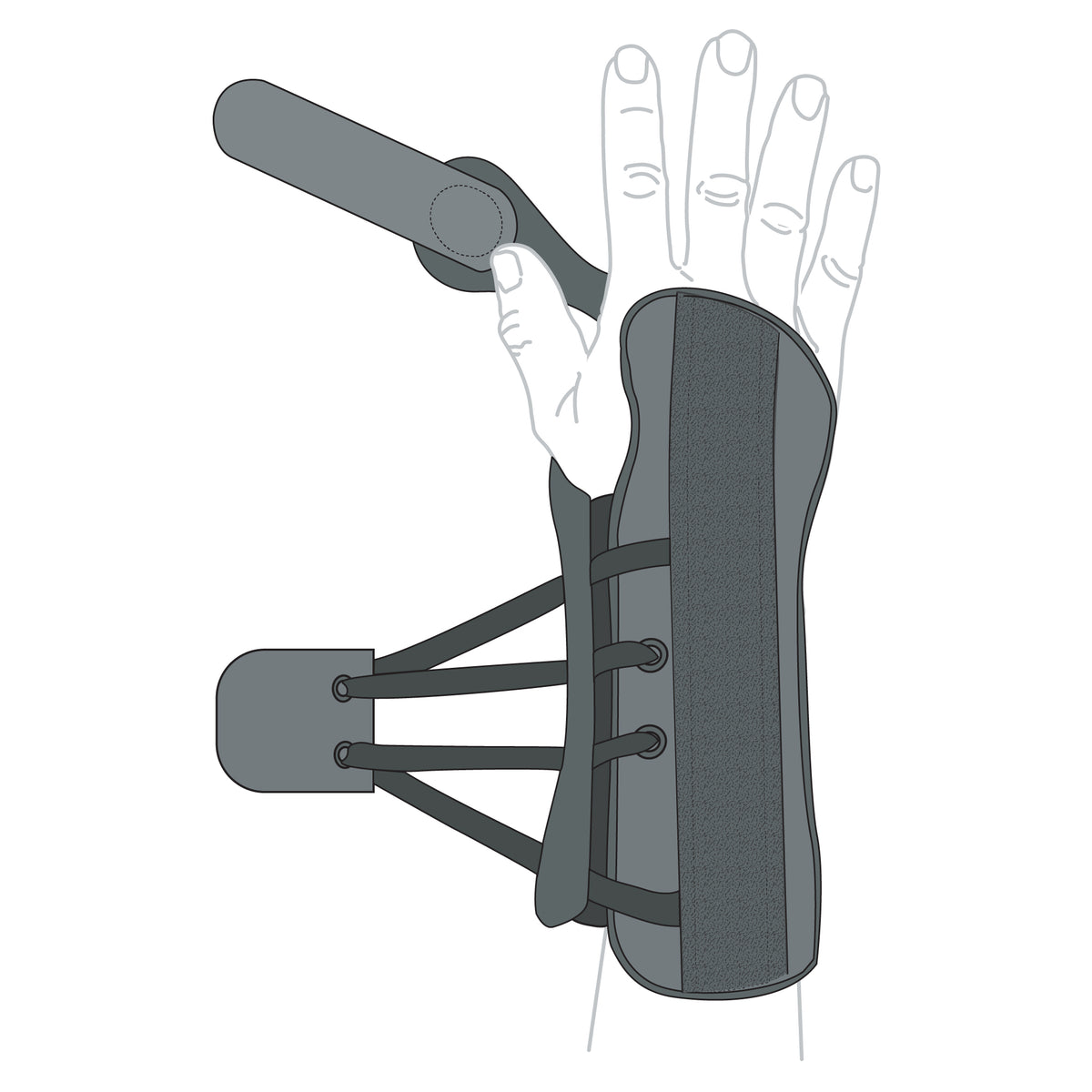 Talon Lacing Wrist Orthosis – Laced Wrist Brace for Strong Support & Stabilization