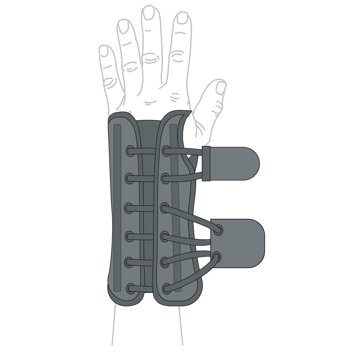 Maximum Stability Wrist Brace for Injury Recovery – Ultimate Wrist Lacing Orthosis