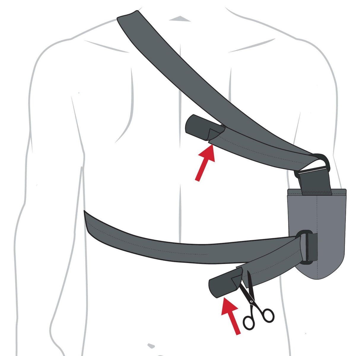 Tapered Shoulder Immobilizer Sling for Post-Op & Arm Injuries
