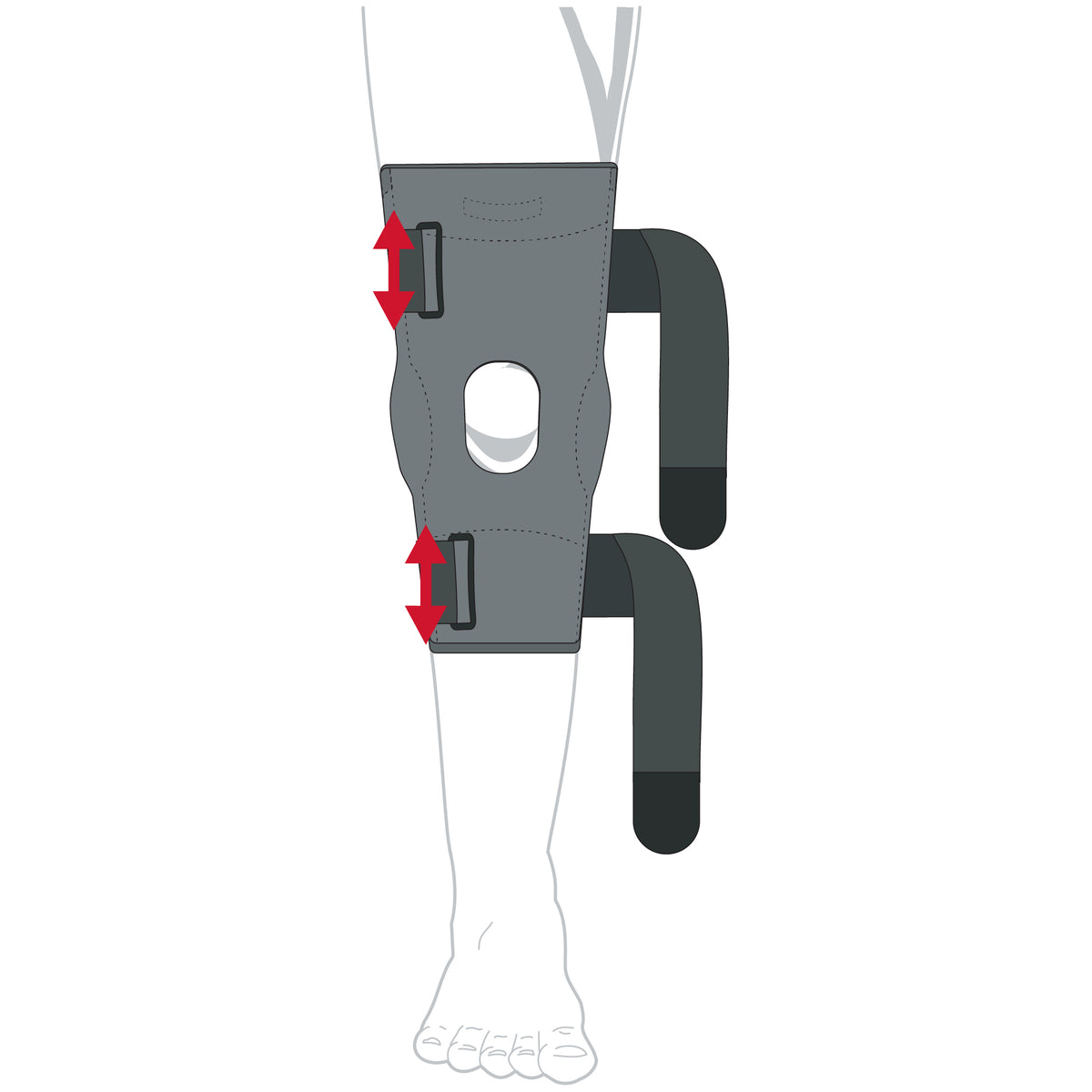 Condylar Hinged Knee Brace (Pull-Up) – Dual-Axis Stabilizing Orthosis