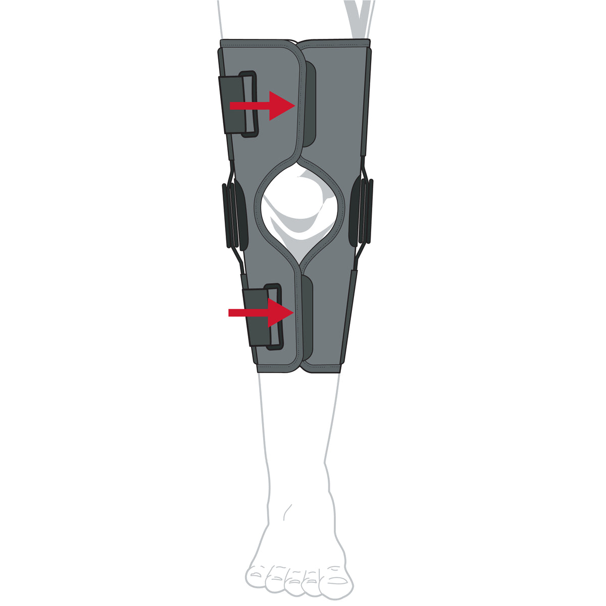 Rally Hinged Knee Wrap – Adjustable ROM Stabilizing Knee Brace