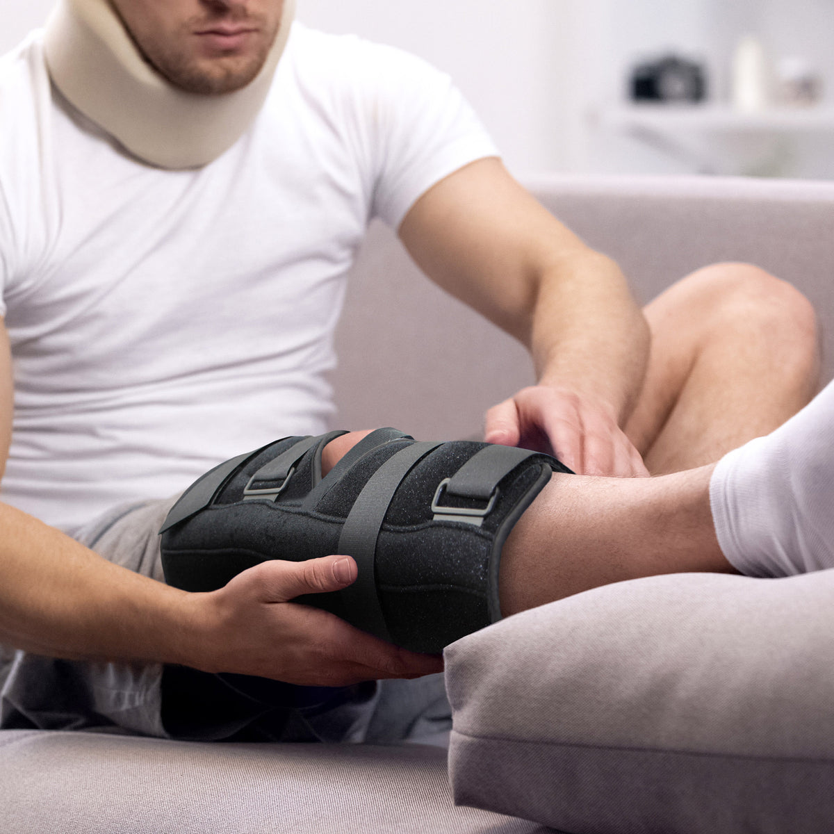 Sized Knee Immobilizer – Adjustable Moldable-Stay Orthosis